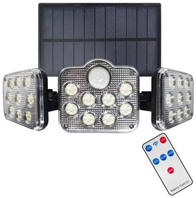 Milagro LED Napelemes reflektor mozgásérzékelővel LED/20W/3,7V 1200 mAh IP44 + távirányító MI2232