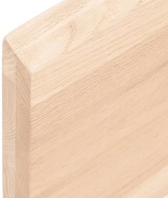 kezeletlen tömör fa fürdőszobai pult 100x40x(2-4) cm