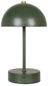 Sötétzöld LED asztali lámpa fém búrával (magasság 25 cm) Holt – House Nordic
