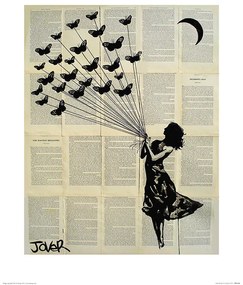 Művészeti nyomat Loui Jover - Butterflying