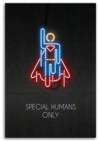 Gario Vászonkép Neon superman - Rubiant Méret: 70 x 100 cm