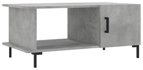 Betonszürke szerelt fa dohányzóasztal 90 x 50 x 40 cm