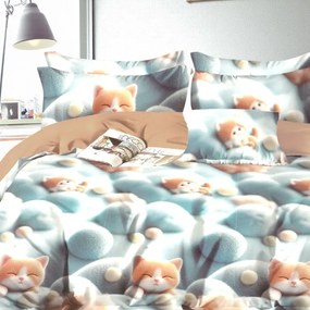 Gyerek ágyneműhuzat NINO KITTY 100x140 cm