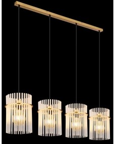 Globo 15698-4HM - Csillár zsinóron GORLEY 4xE27/60W/230V arany