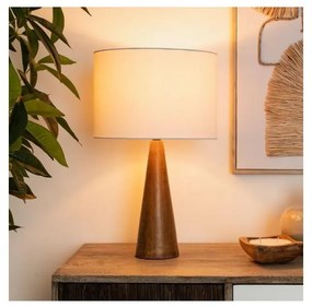 Atmosphera - Asztali lámpa AINA 1xE27/25W/230V fenyő