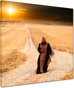 Vászonkép 50x50 A munkából hazatérő szerzetes
