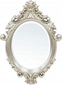 Ezüst tükör Retro stilizált díszített keret