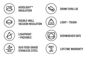 Bézs termobögre 470 ml AeroLight Transit – Stanley