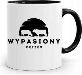 Elnök-vezérigazgatónak Fekete Ajándék Bögre fényképes nyomtatással