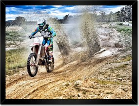 Poszterek keretben 40x30 Motocross vertikális