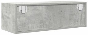 betonszürke szerelt fa TV-szekrény 80x31x25,5 cm