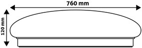 Avide LED Mennyezeti Lámpa Stella-CCT 80W (40+40) Távirányítóval