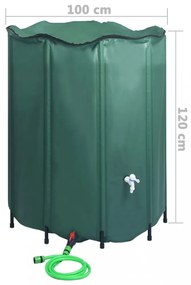 összecsukható esővízgyűjtő tartály csappal 1000 l