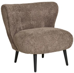 Covelo fotel, bouclé, barna-fekete