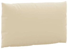 2 db bézs szövet raklapkanapé-párna