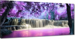 Vászonkép 120x60 Lila vízesés