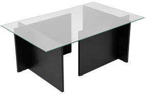 Dohányzóasztal Vetrino Wood Fekete