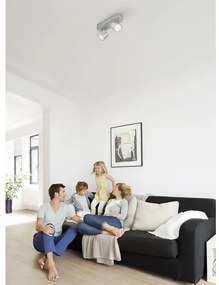 Philips 56242/48/16 - STAR LED spotlámpa 2x4,5W, 230V, fényerőszabályzós