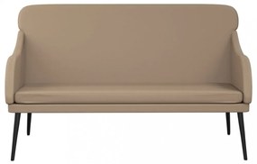 vidaXL kávészínű műbőr pad 110 x 76 x 80 cm