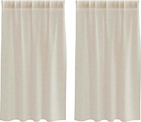 vidaXL Voile Függöny 2 pcs Homokszín 140 x 140 cm Poliészter