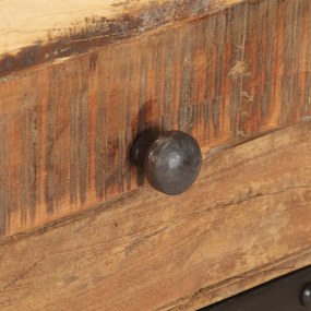 Tömör újrahasznosított fa komód 115 x 30 x 60 cm