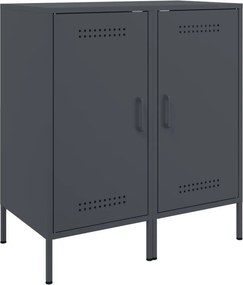 vidaXL 2 db antracitszürke acél tálalószekrény 36 x 39 x 79 cm