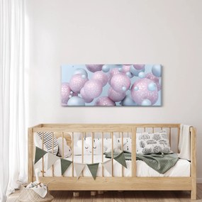 Absztrakt kép - Pasztell gömbök (120x50 cm)