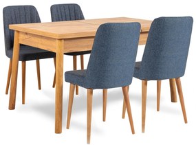Étkező szett Santo set (6 fő részére) (tölgy + sötétkék) . 1102557