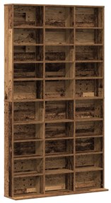 CD Szekrény - Régi Fa - 101x23x177.5 cm - Mérnöki Fa