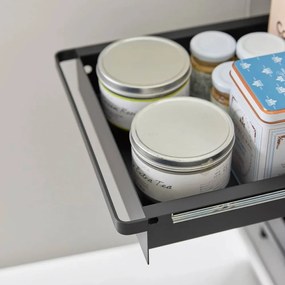 Fekete fém kiegészítő polc 30x42 cm Tower – YAMAZAKI