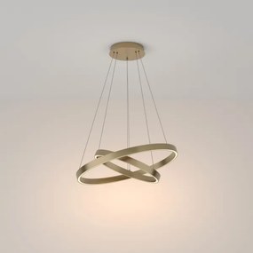 Maytoni MOD058PL-L55BS3K - LED Csillár zsinóron RIM LED/61W/230V átm. 60 cm arany