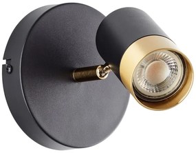 Brilliant - LED fali spotlámpa VIGOLO 1xGU10/5W/230V fekete/arany