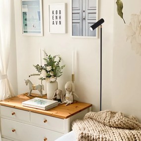 Milan fekete állólámpa, magasság 150 cm - SULION