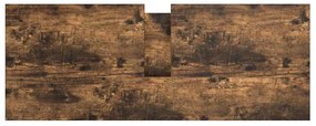 füstös tölgy fürdőszobai mosdószekrény fiókokkal 90x34,5x60 cm