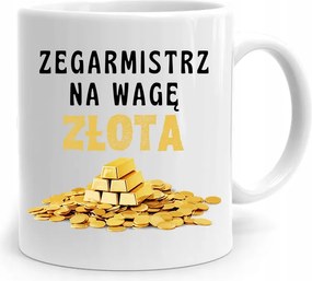 Ajándék Bögre Óramesternek Arany Mérleggel, fényképes nyomtatással