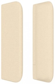krémszínű szövet fejtámla 83x16x78/88 cm