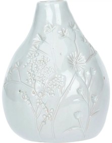 Lena porcelánváza virágdekorációval, 10,5 x 14 cm