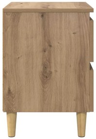 vidaXL Ágy szekrények 2 pcs Artisan tölgy 40 x 35 x 50 cm Faanyag
