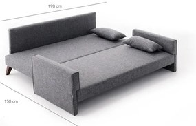 3 személyes kanapéágy Bella Sofa  - Szürke