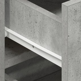 Oldalszekrény Beton Szürke Műanyag-fa 120 x 36 x 69 cm Tárolás
