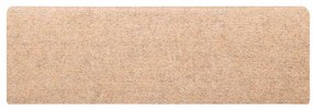 30 db öntapadós lépcsőszőnyeg, krémszínű, téglalap alakú széllel, 65 x 21 x 4 cm