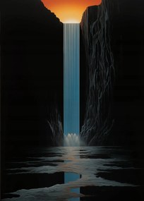 Poszter 50x70cm Fény vízesés