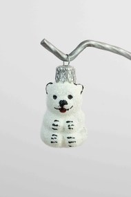 Karácsonyfadísz üvegből Jegesmedve