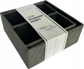 Dekorációs kosarak szett 3 db-os luxus gyümölcs pékáru