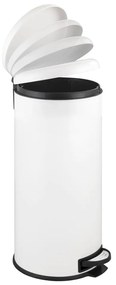 Fehér acél pedálos szemetes 30 l Leman – Wenko