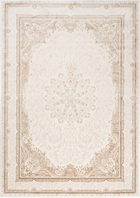 Hera Szőnyeg 140x200 Stílusos Modern Divatos Fényes Bézs Krém W37