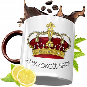 Bordó Bögre Nagymamáknak Születésnapi Ajándék fényképes nyomtatással