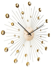Sunburst aranyszínű falióra, ø 50 cm - Karlsson