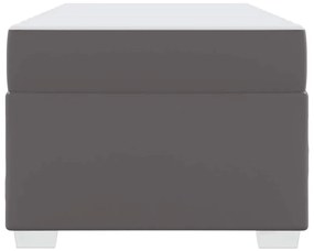 Ágykeret Szürke 90 x 200 cm Műbőr