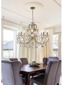 Csillár láncon AURORA 8xE14/40W/230V